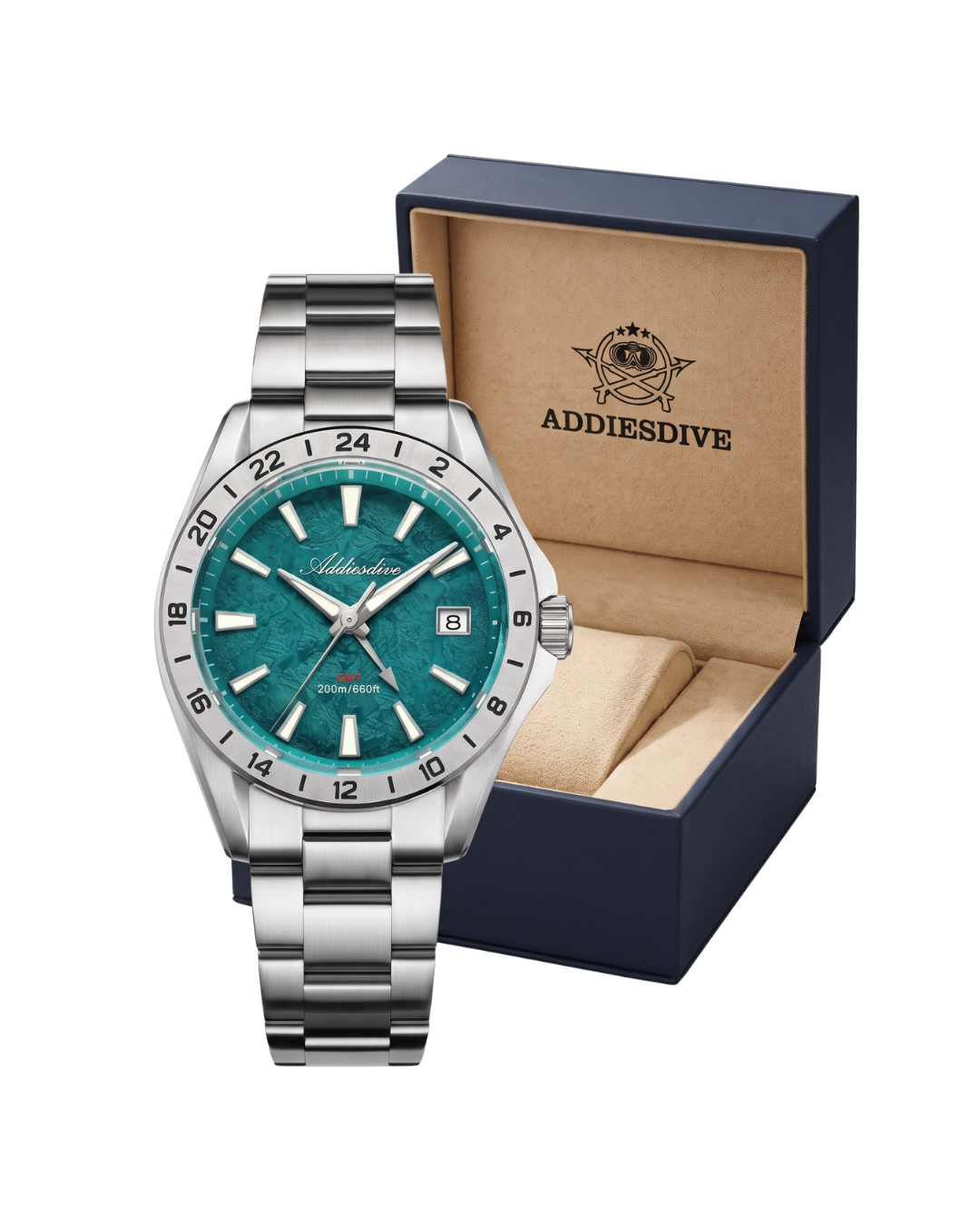 ADDIESDIVE AD2063 Herren-GMT-Quarzuhr