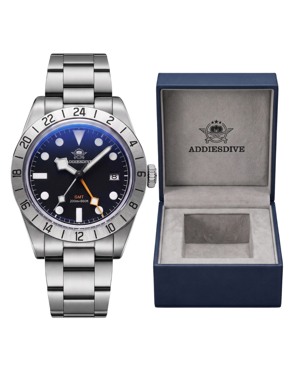ADDIESDIVE AD2035 Herren-GMT-Quarzuhr