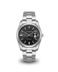 CHRONOS TIME CH08 Herren-Quarzuhr - Silber-Schwarz