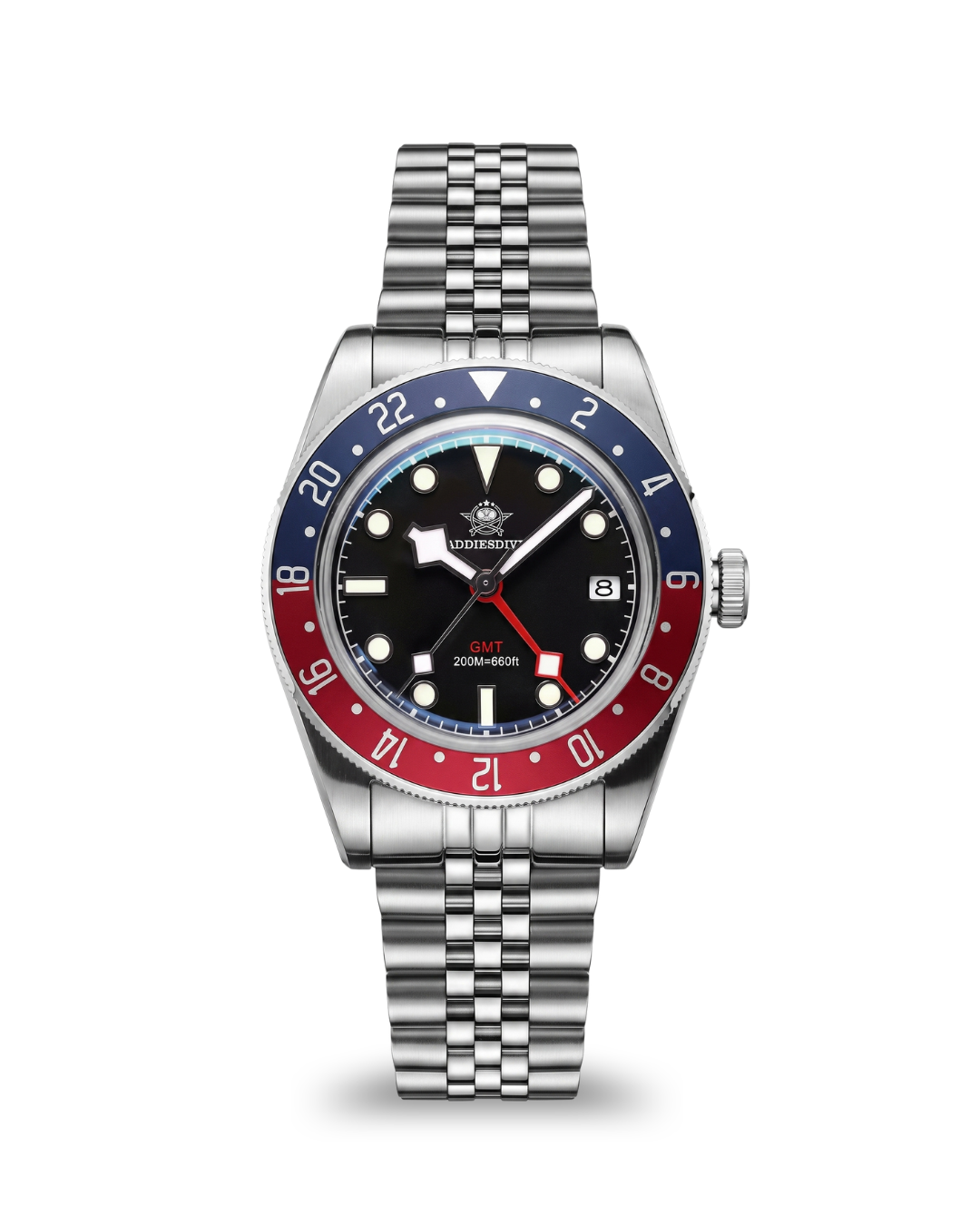 ADDIESDIVE AD2044 Herren-GMT-Quarzuhr