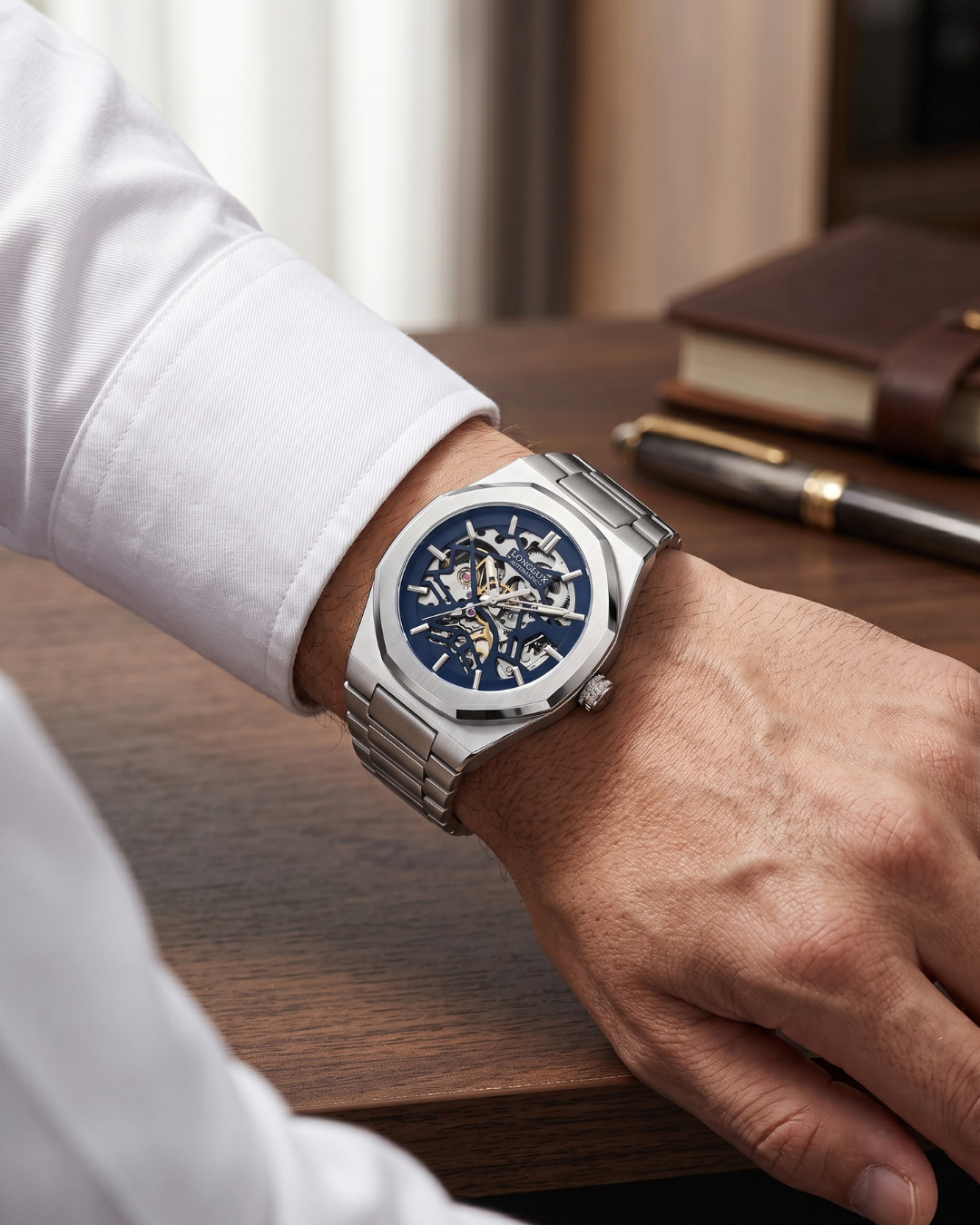LONGLUX 6269K2 Automatik-Herrenuhr