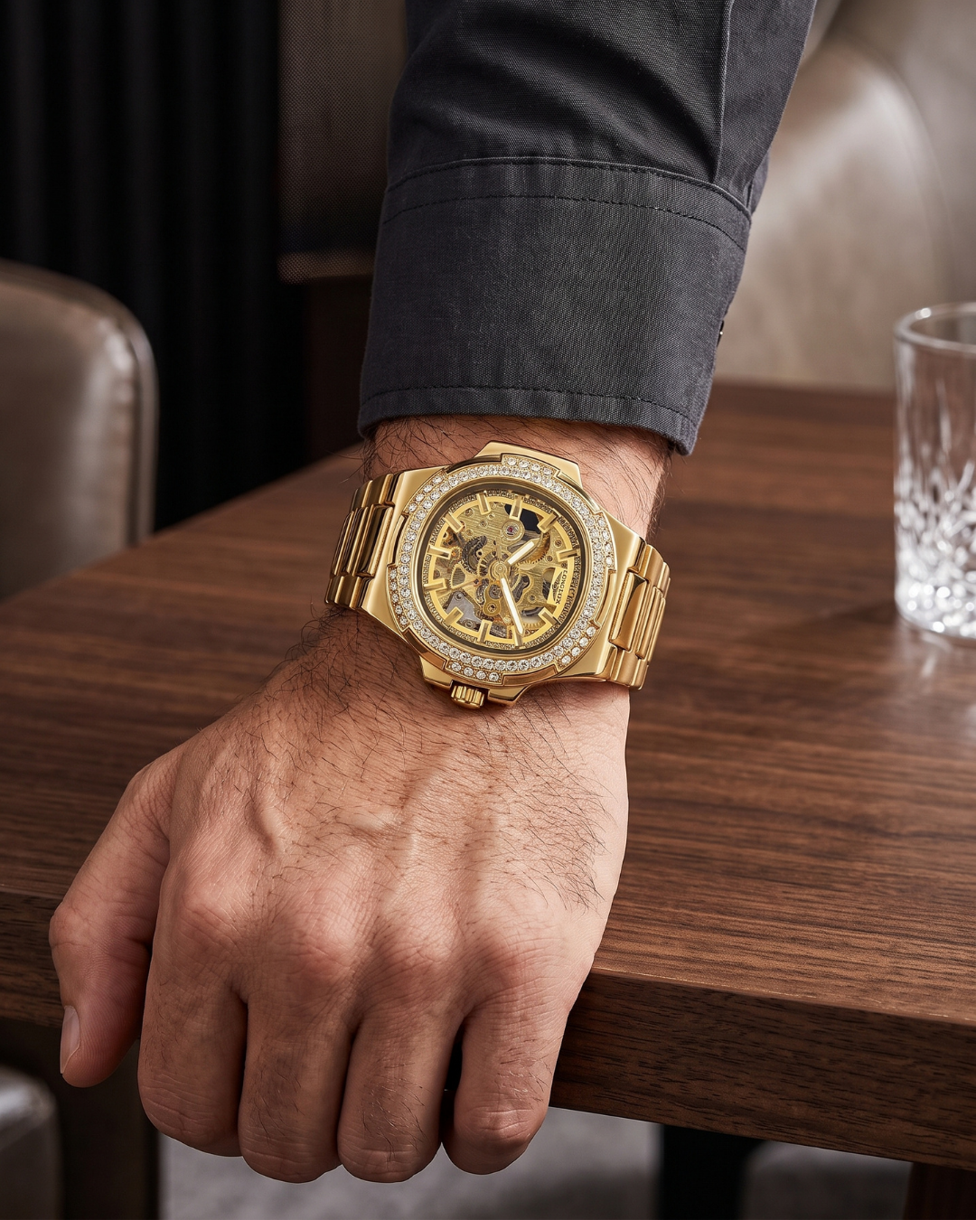 LONGLUX 8057ZK Automatik-Herrenuhr