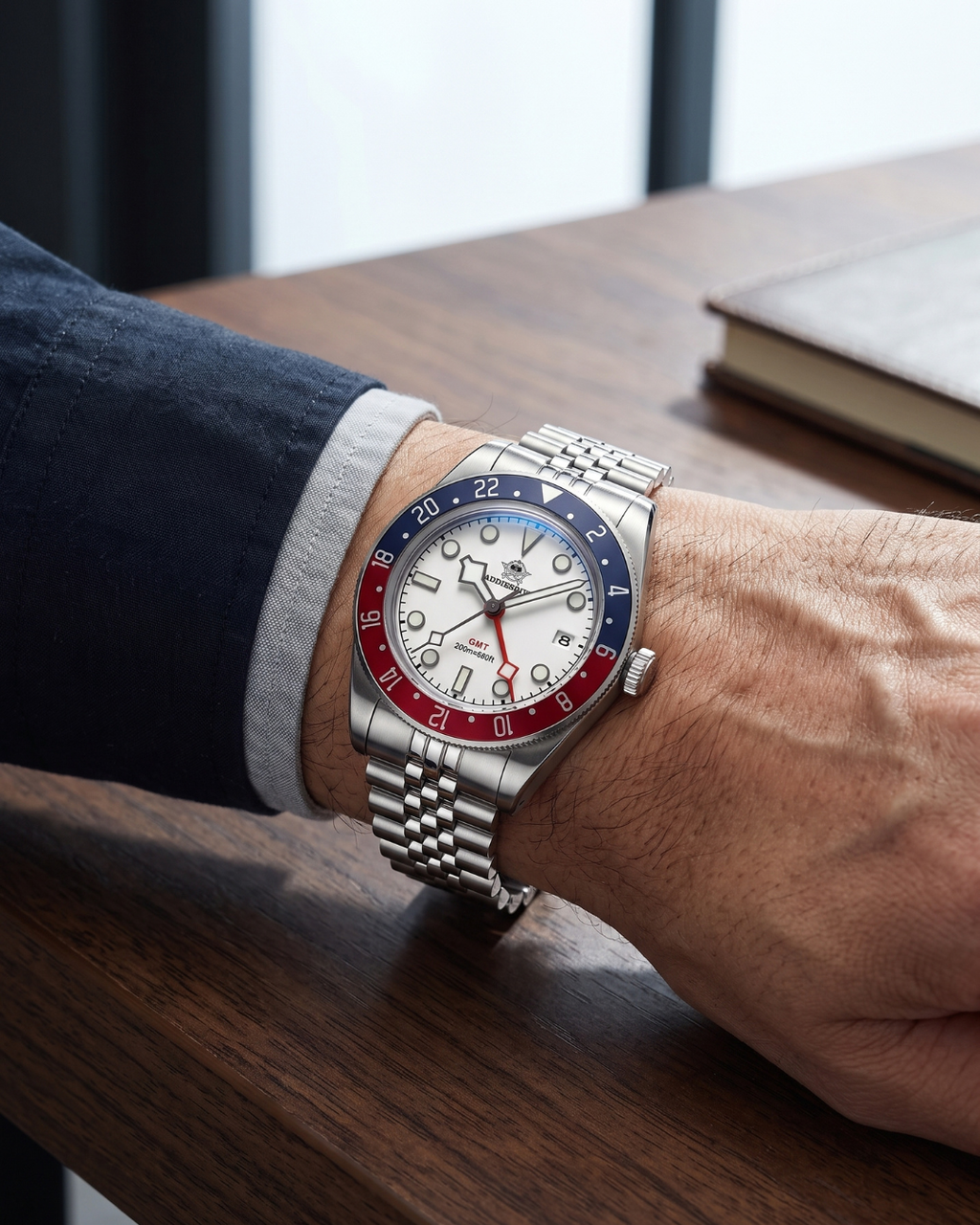ADDIESDIVE AD2044 Herren-GMT-Quarzuhr