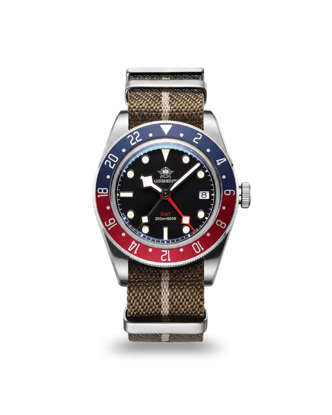ADDIESDIVE AD2044 Herren-GMT-Quarzuhr