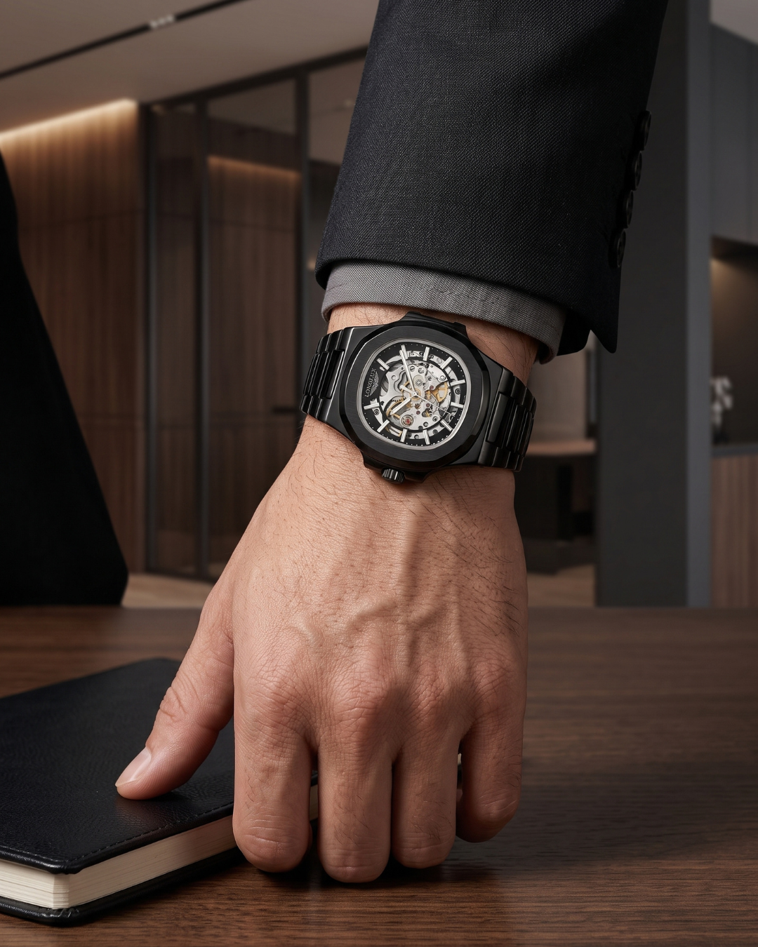 LONGLUX 8057G Herren-Automatikuhr