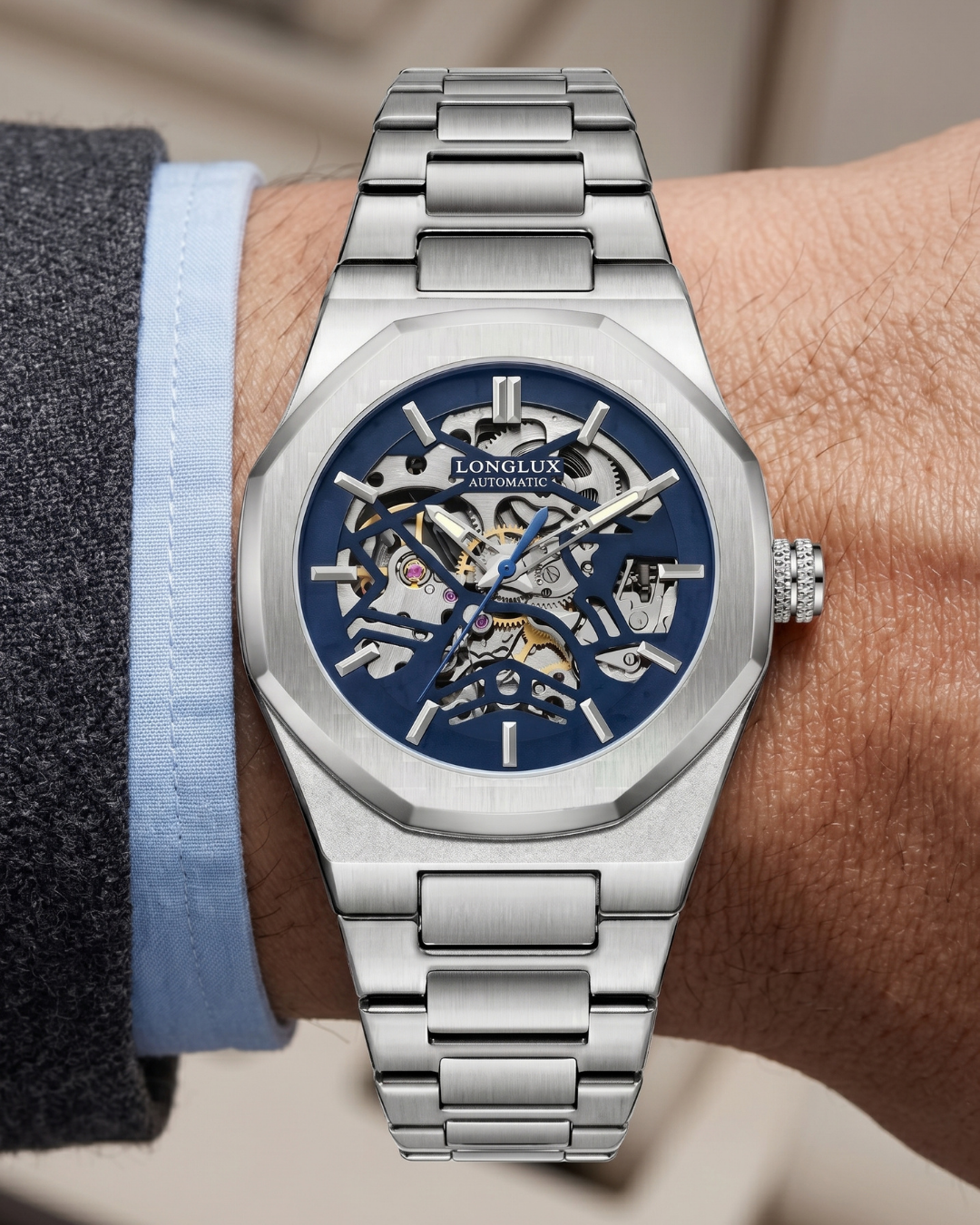 LONGLUX 6269K2 Automatik-Herrenuhr
