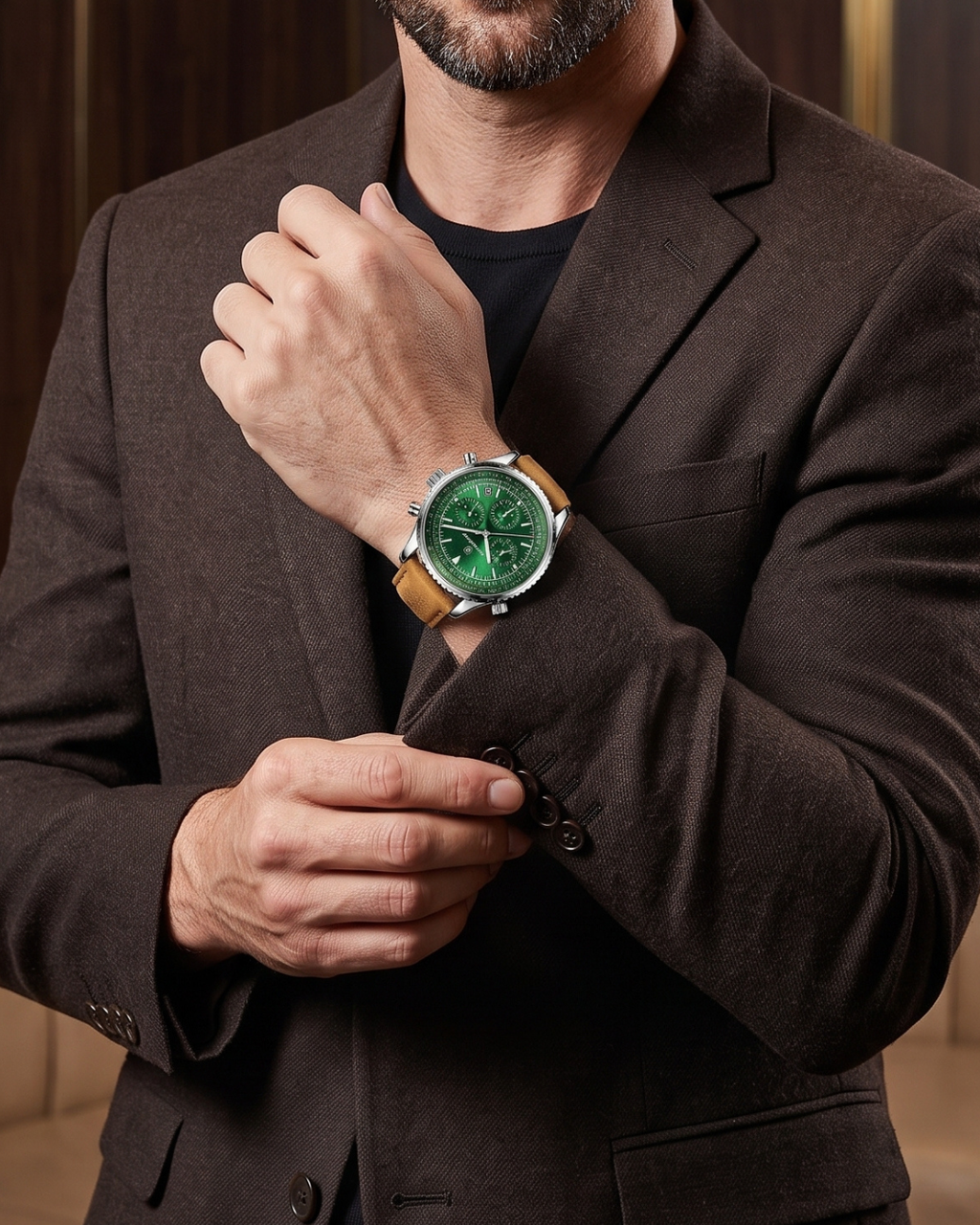 POEDAGAR 960 Herren-Chronograph