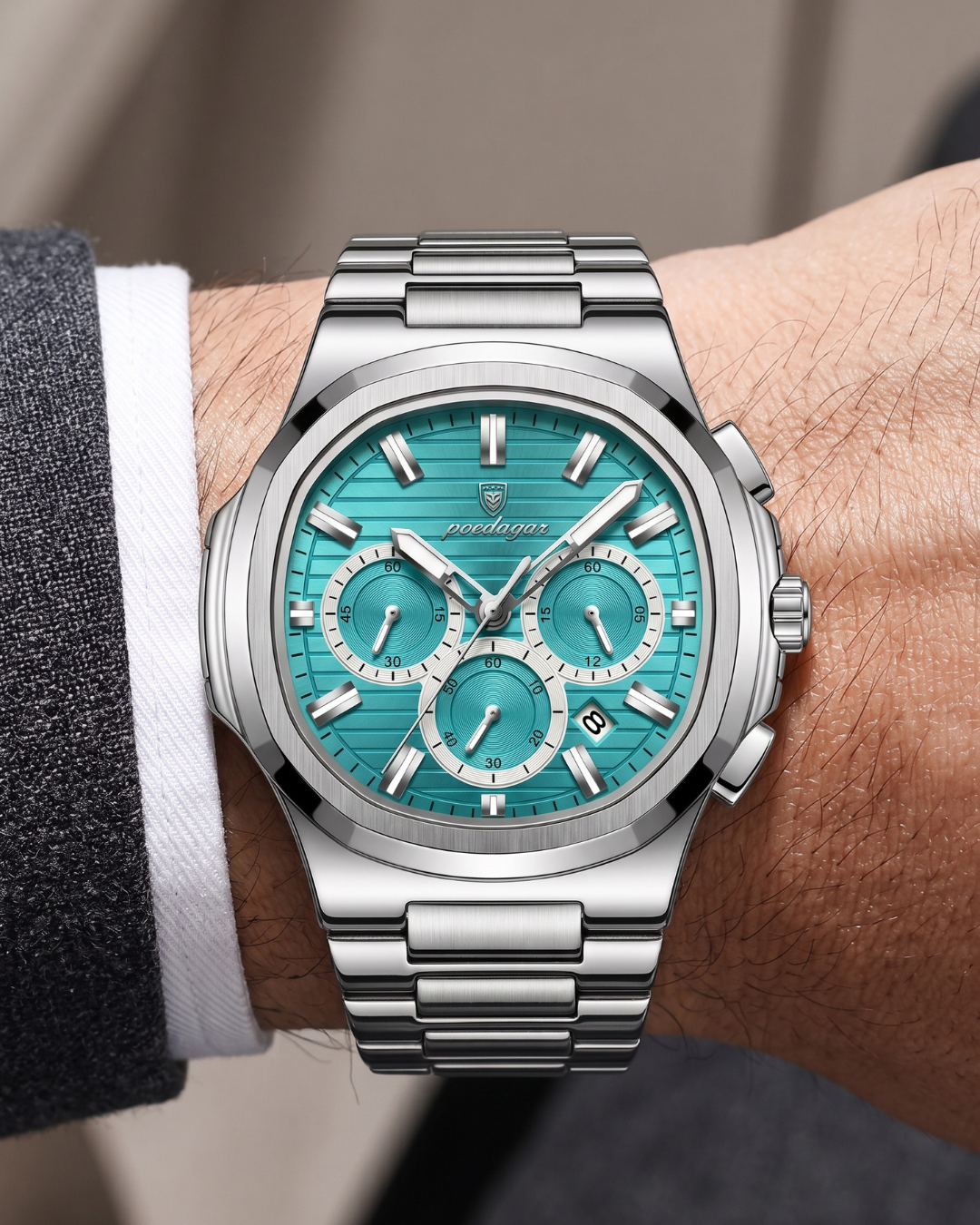POEDAGAR 834 Herren-Chronograph