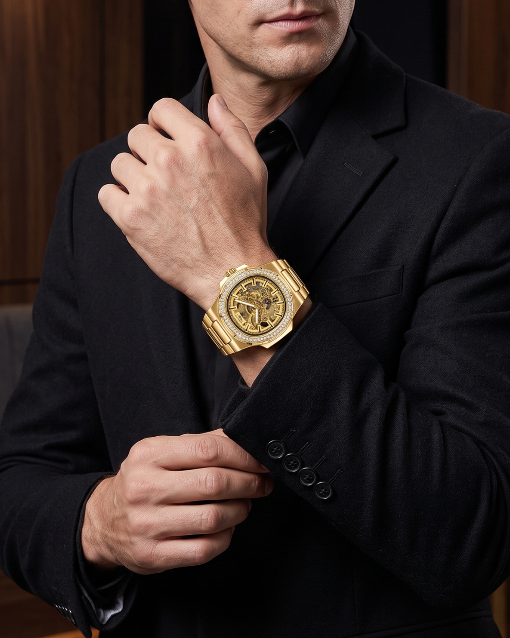 LONGLUX 8057ZK Automatik-Herrenuhr