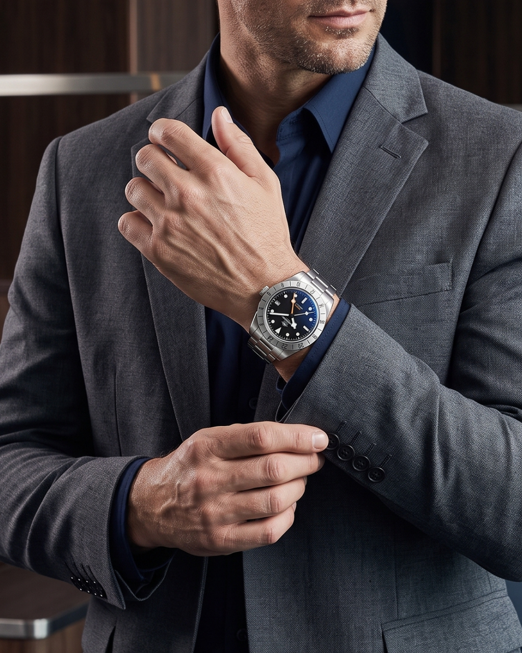 ADDIESDIVE AD2035 Herren-GMT-Quarzuhr