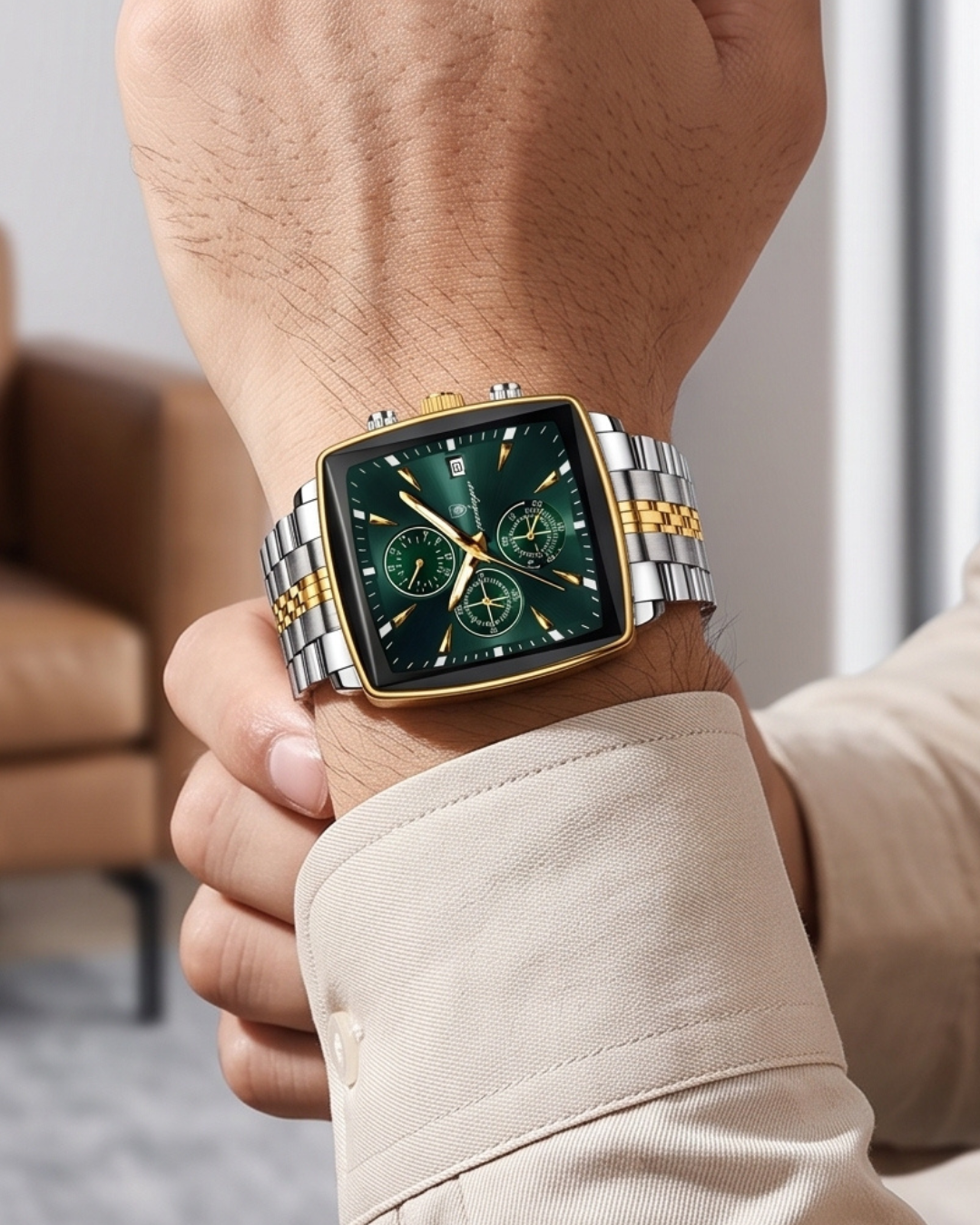 POEDAGAR 866-A Herren-Chronograph