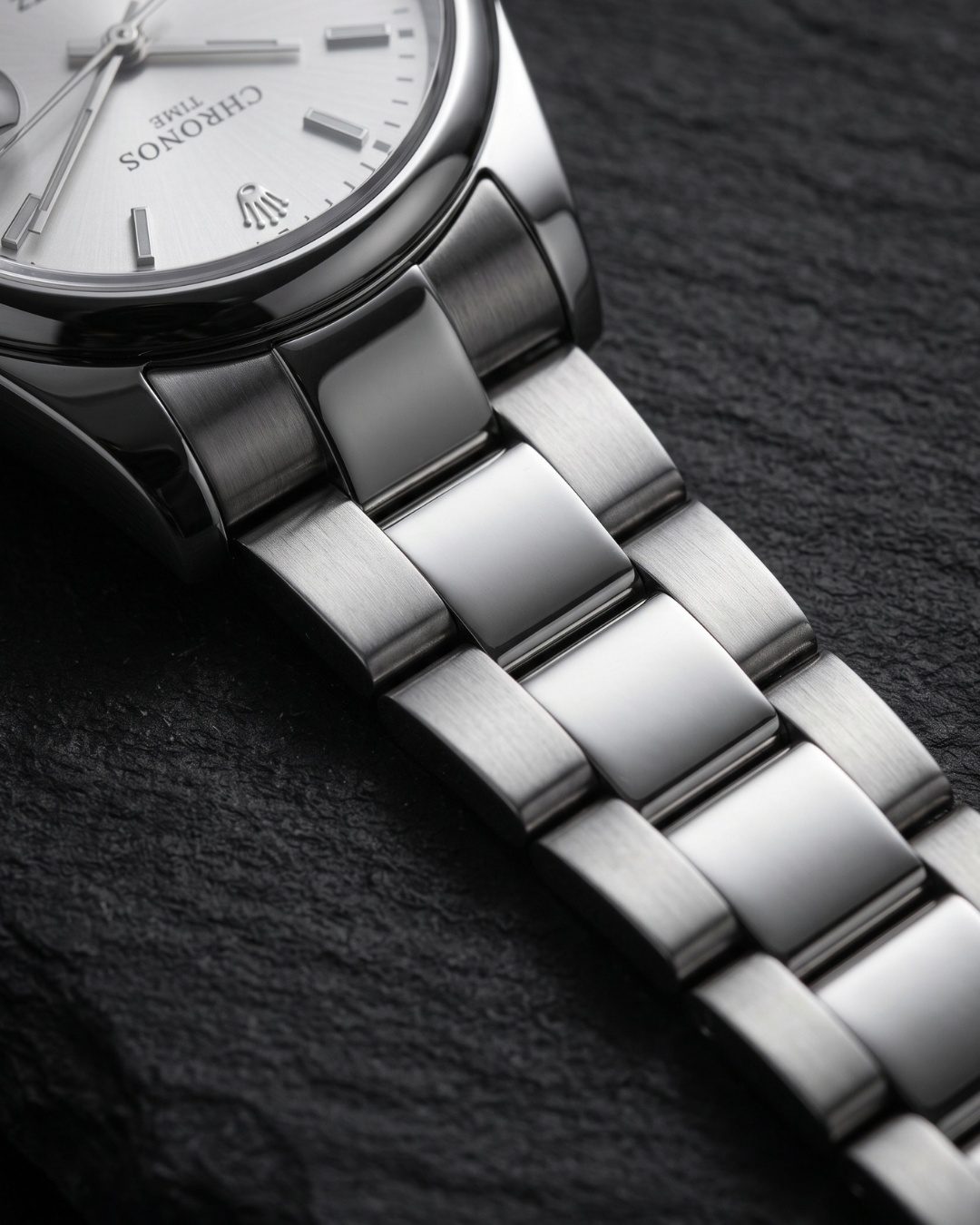 CHRONOS TIME CH08 Herren-Quarzuhr - Silber-Weiß