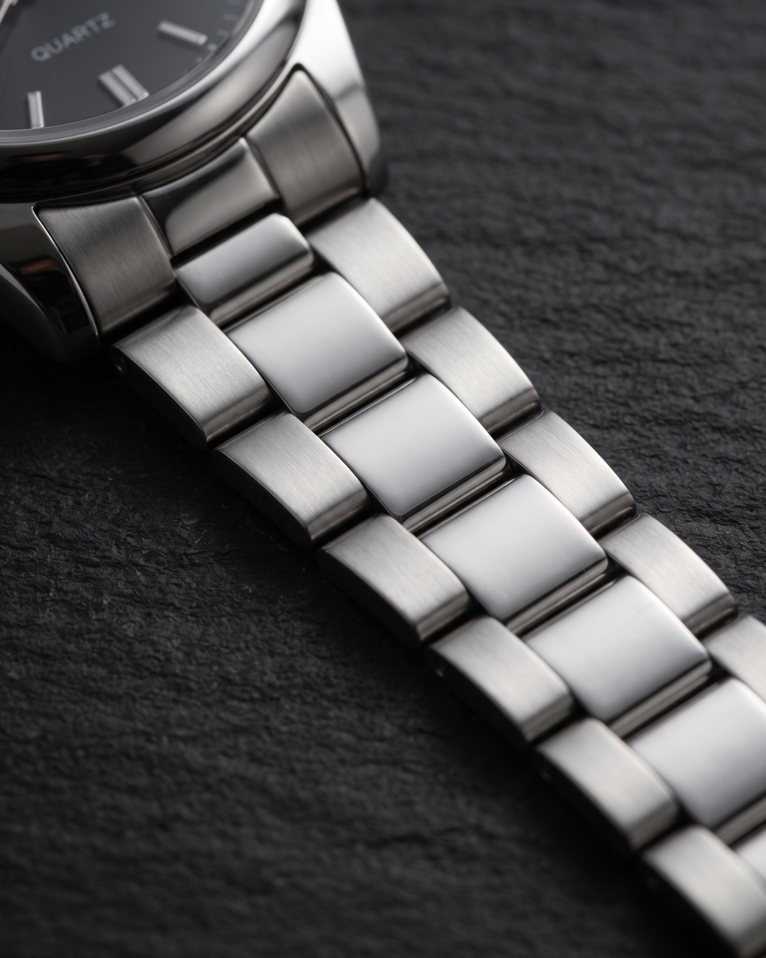 CHRONOS TIME CH08 Herren-Quarzuhr - Silber-Schwarz