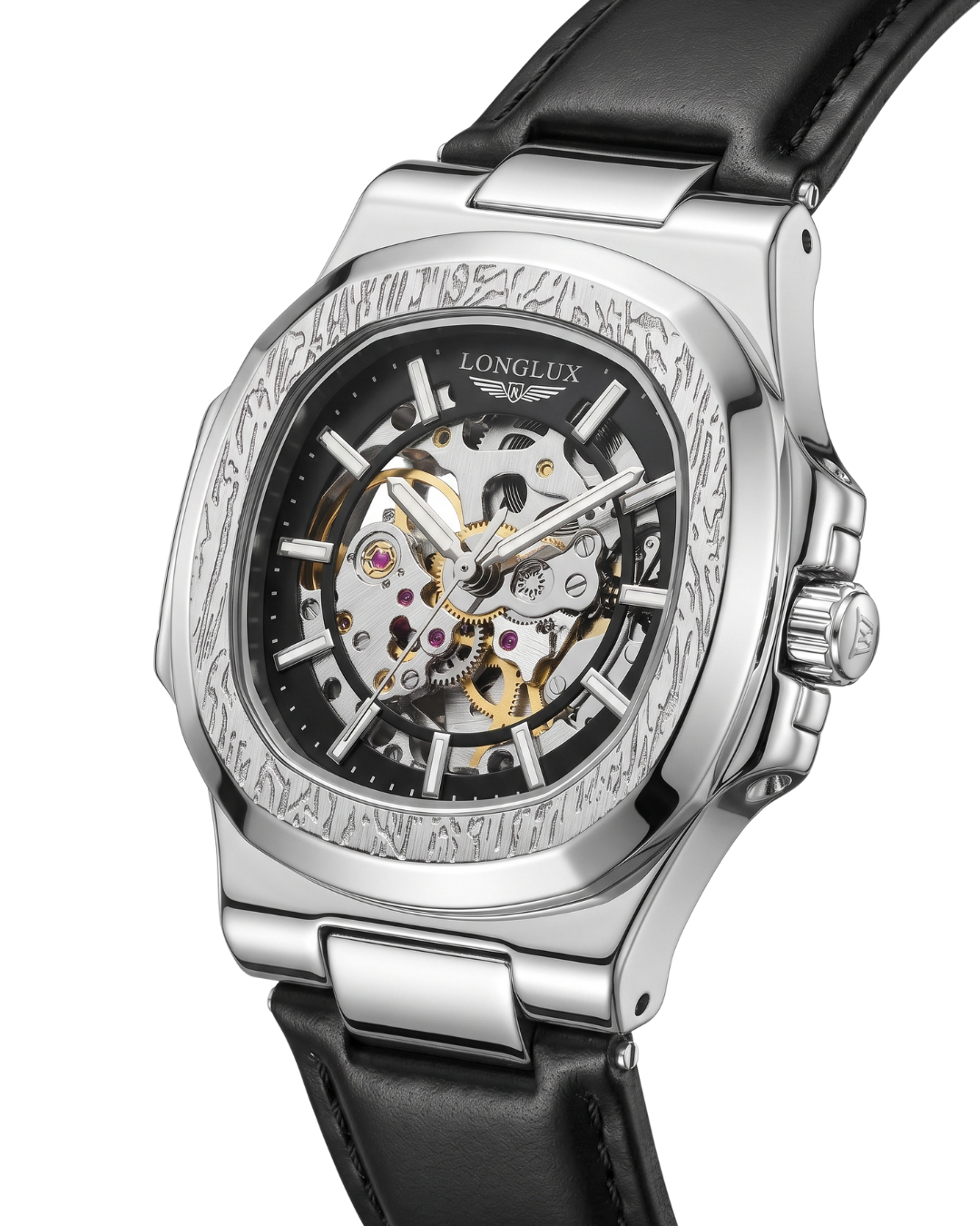 LONGLUX 8057P Automatik-Herrenuhr