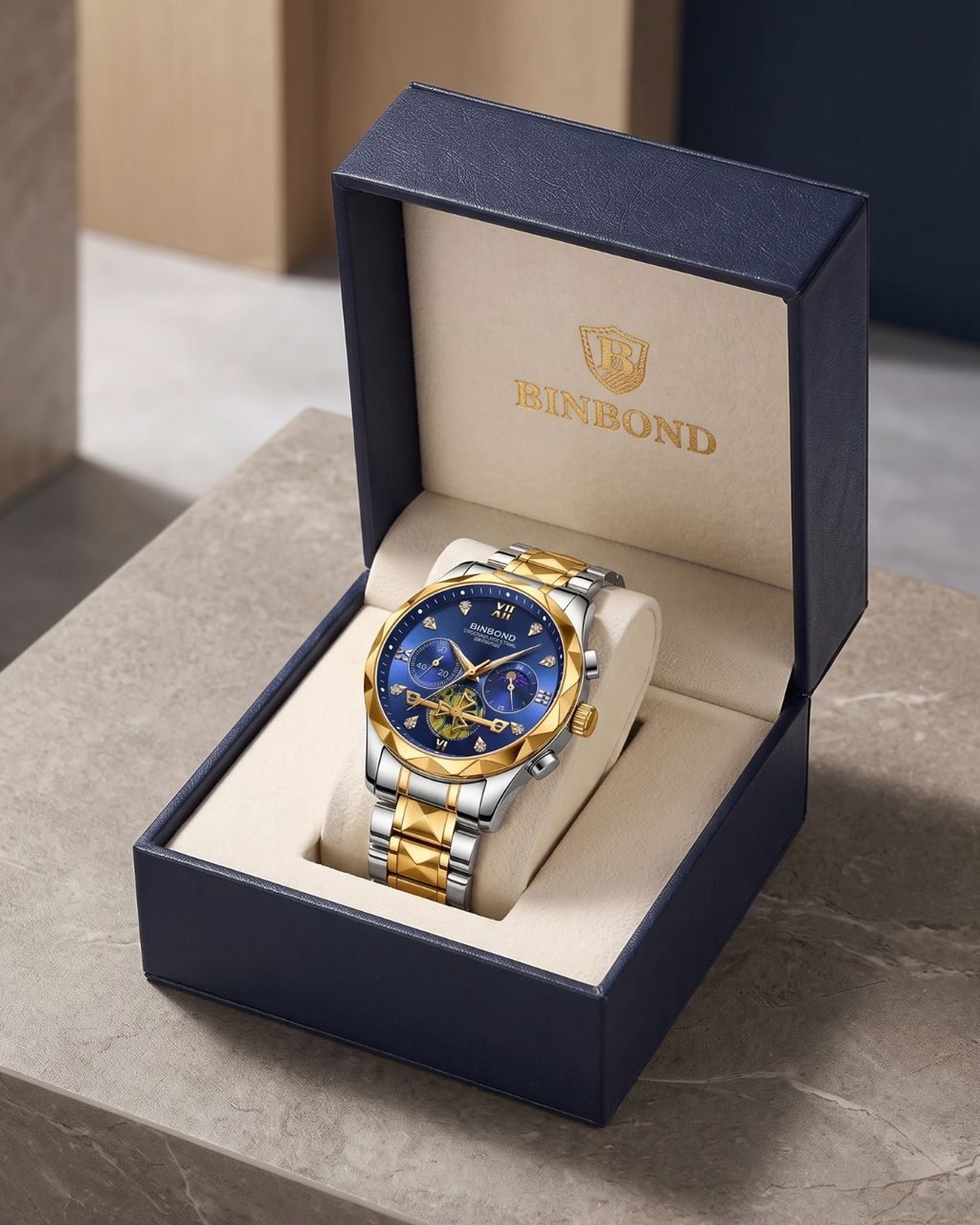 BINBOND B1236 Herren-Chronograph von POEDAGAR