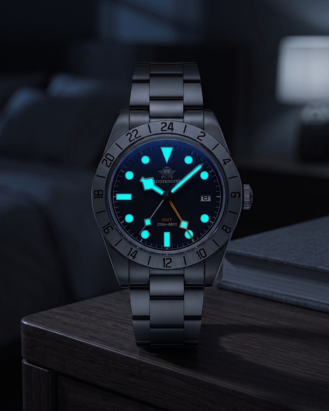 ADDIESDIVE AD2035 Herren-GMT-Quarzuhr