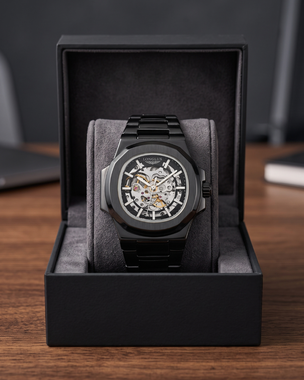 LONGLUX 8057G Herren-Automatikuhr