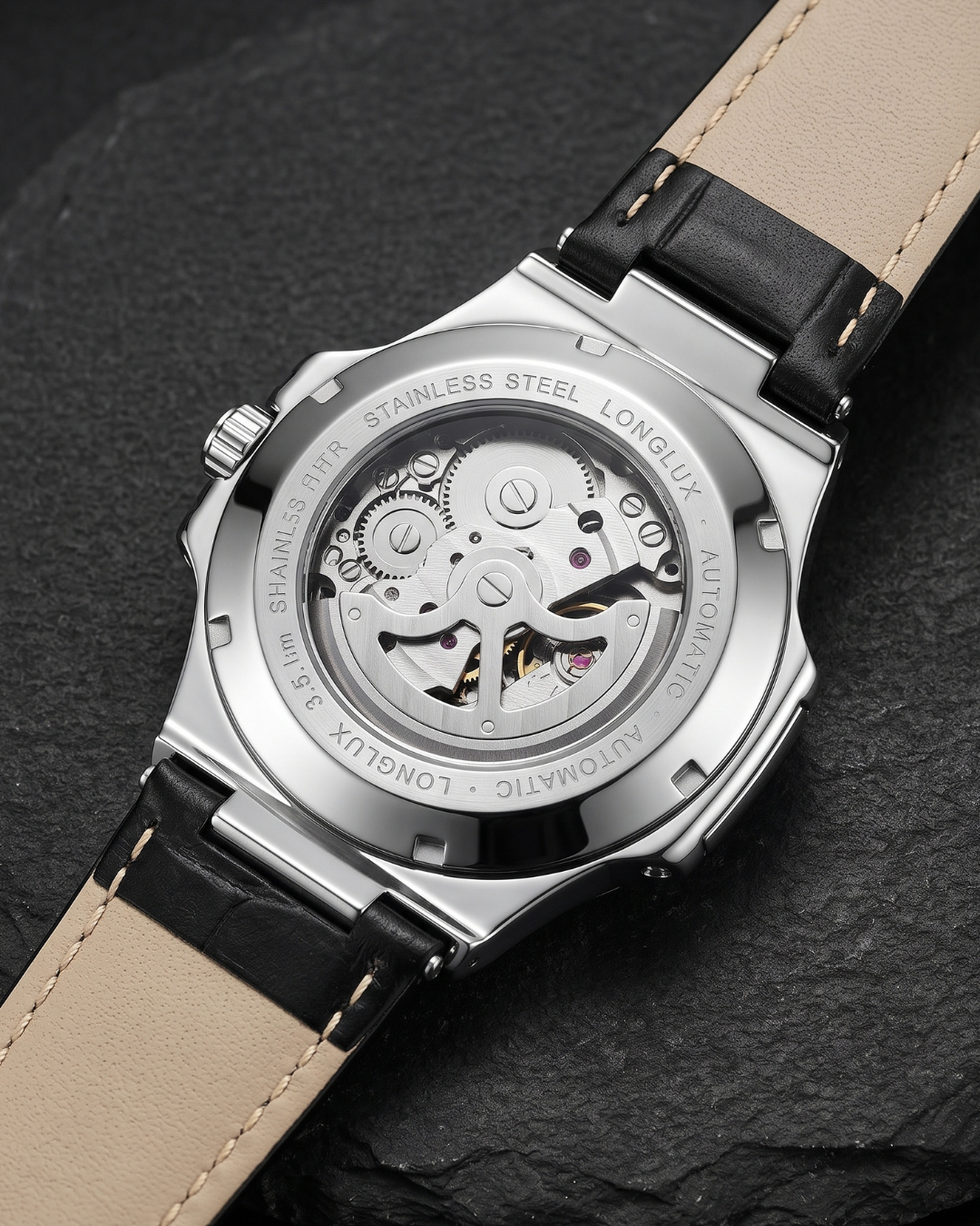 LONGLUX 8057P Automatik-Herrenuhr