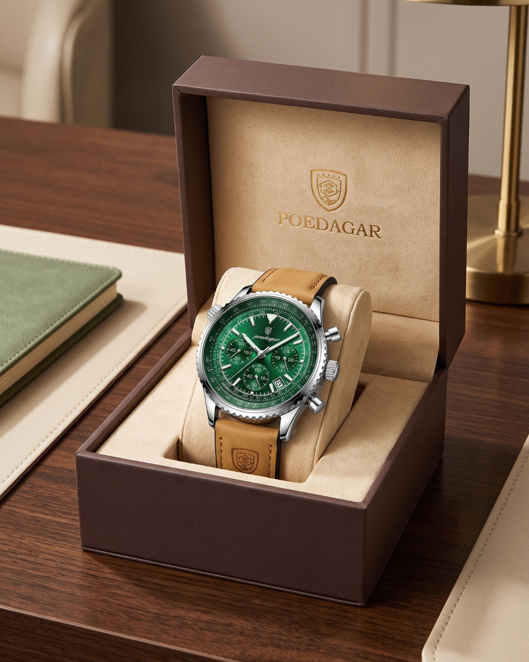 POEDAGAR 960 Herren-Chronograph