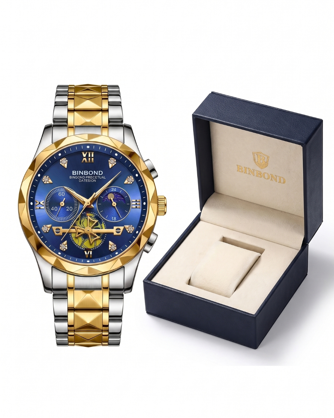 BINBOND B1236 Herren-Chronograph von POEDAGAR