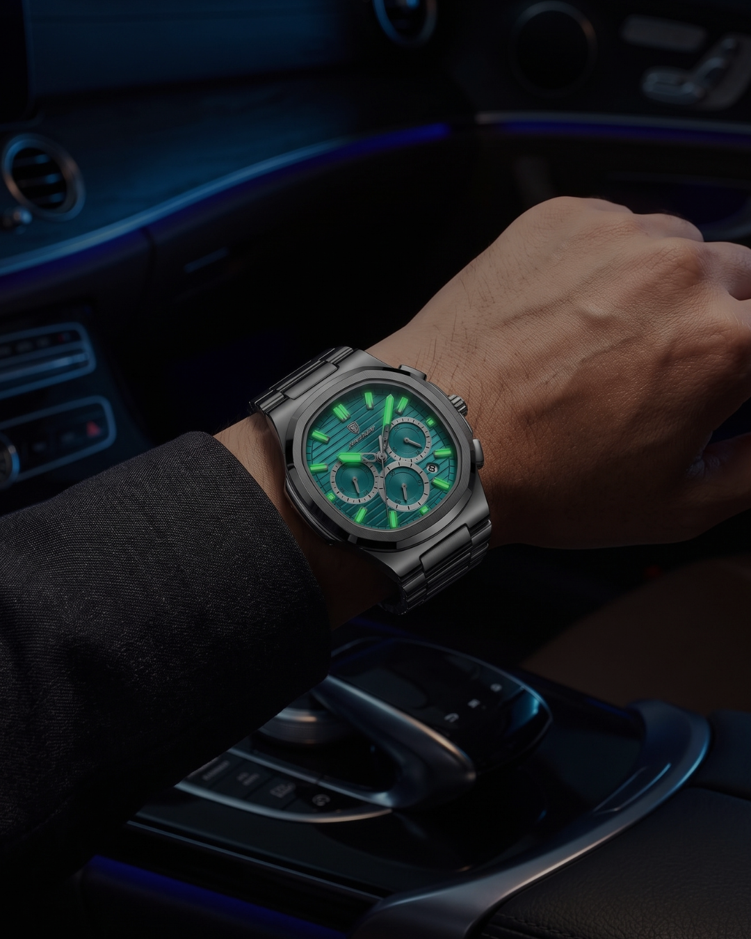 POEDAGAR 834 Herren-Chronograph
