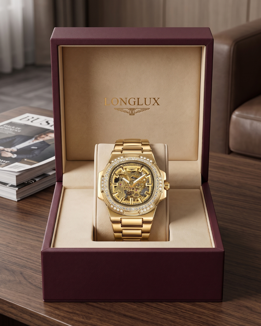 LONGLUX 8057ZK Automatik-Herrenuhr
