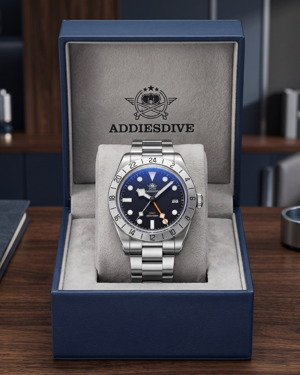 ADDIESDIVE AD2035 Herren-GMT-Quarzuhr